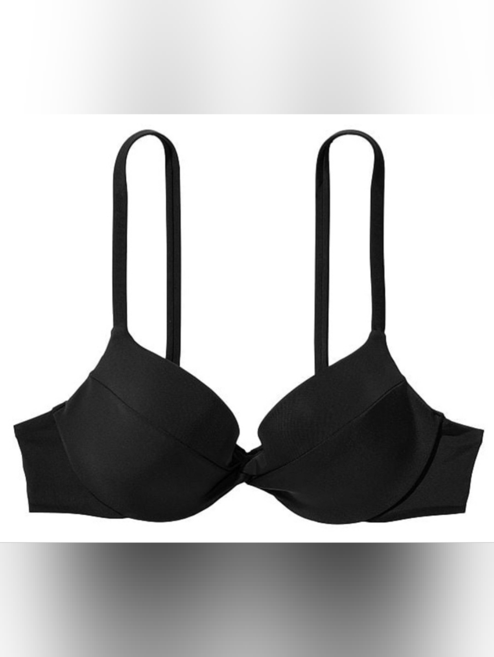 32C 34B 34C VS Swim Removable PushUp Bikini Top Black Tropical